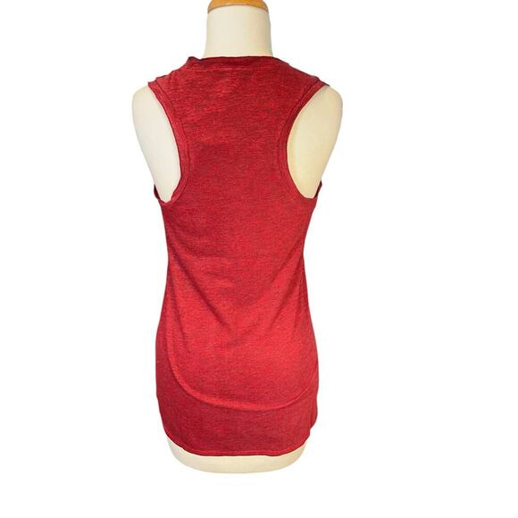 Lanston Racer Back Tank Top Size Medium Burgundy Active Runner Light Weight - Picture 3 of 7